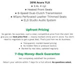 2016 Acura TLX 4dr Sdn FWD Tech