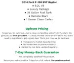 2014 Ford F-150 4WD SuperCrew 145 SVT Raptor