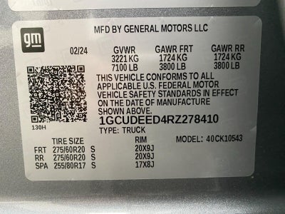 2024 Chevrolet Silverado 1500 4WD Crew Cab 147 RST