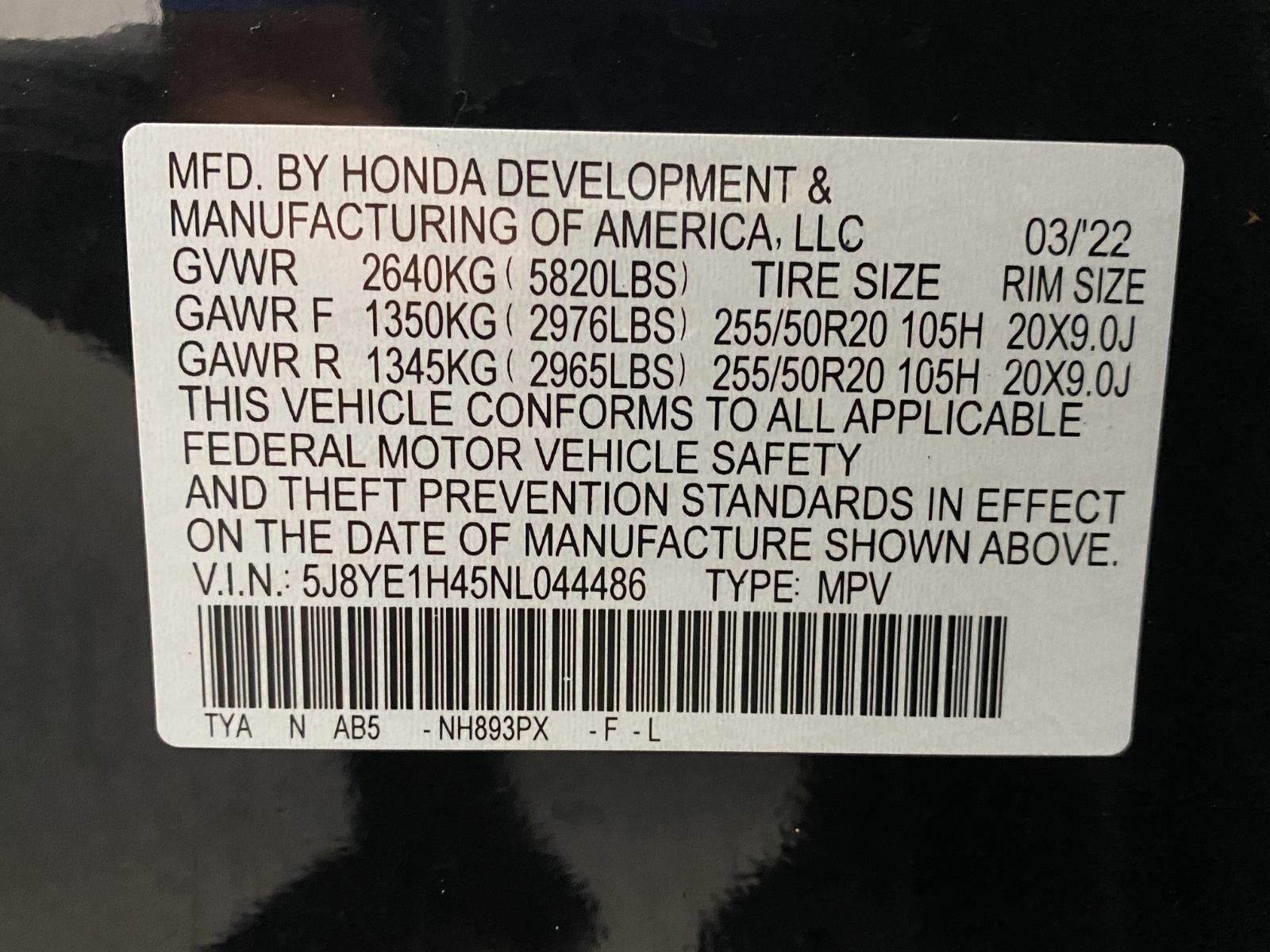 2022 Acura MDX SH-AWD w/Technology Package