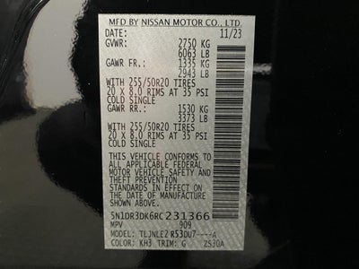 2024 Nissan Pathfinder Platinum 4WD