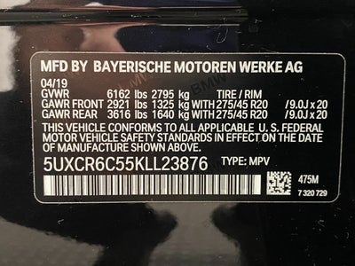 2019 BMW X5 xDrive40i Sports Activity Vehicle