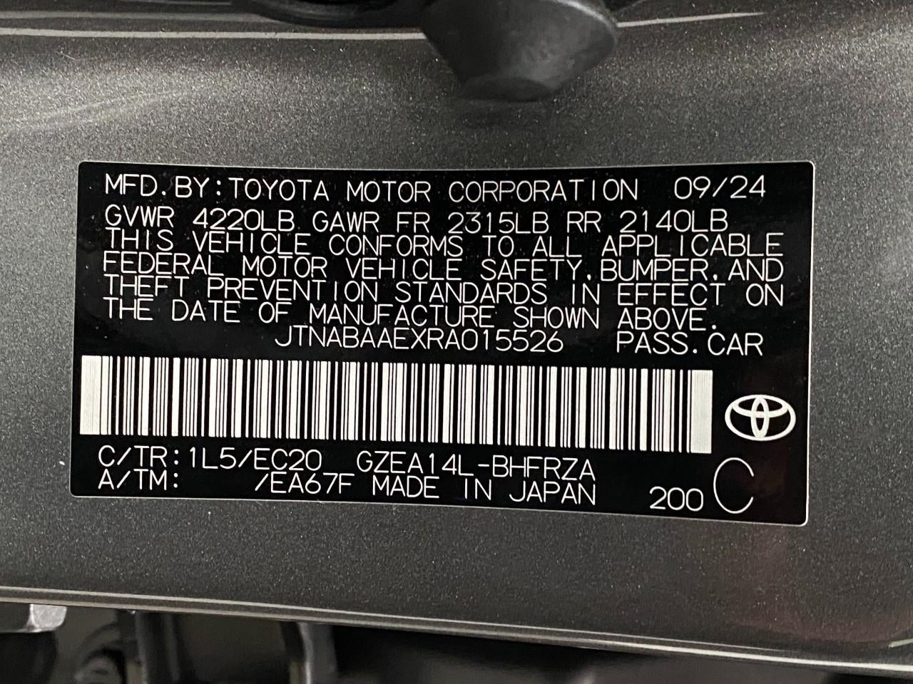 2024 Toyota GR COROLLA HATCHBACK