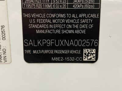 2022 Land Rover Range Rover P400 SE SWB