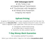 2018 Volkswagen Golf R 2.0T Manual w/DCC/Nav
