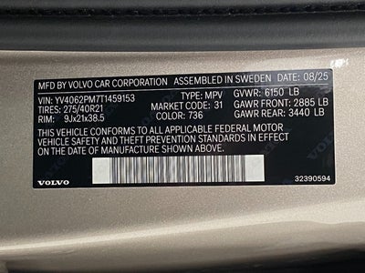 2026 Volvo XC90 B6 AWD Ultra Dark Theme 7-Seater