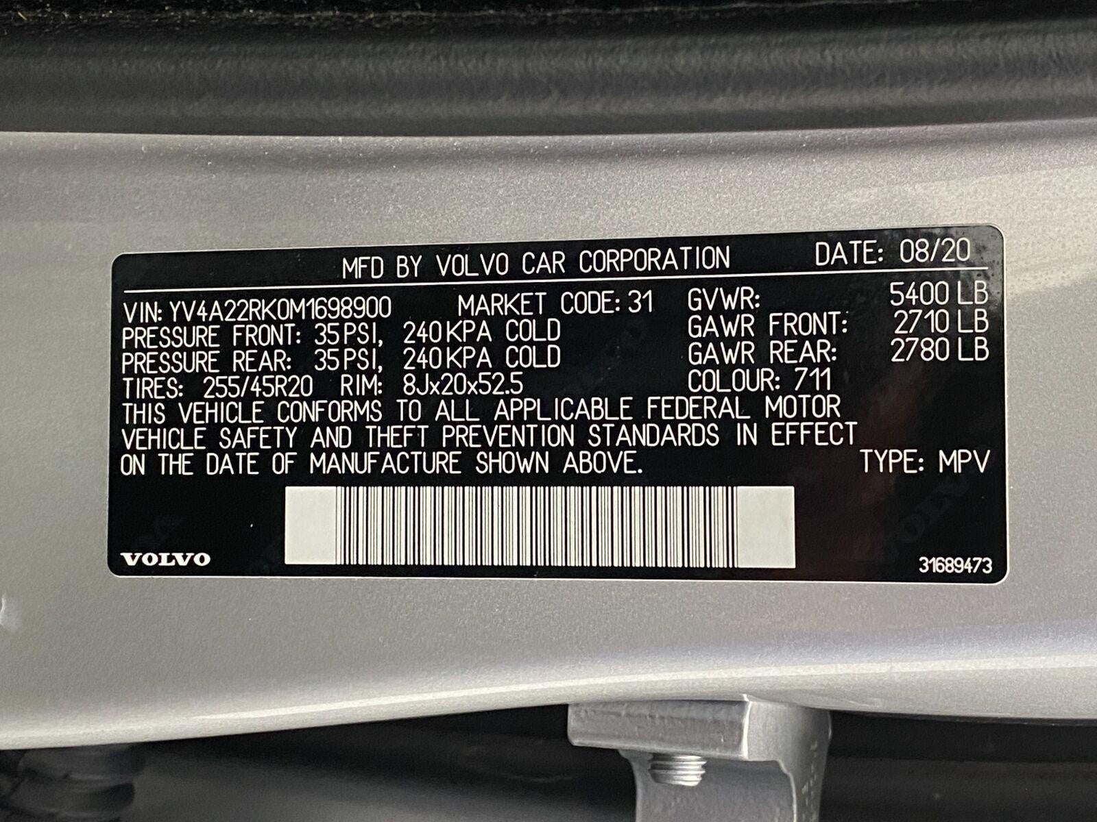 2021 Volvo XC60 T6 AWD Momentum