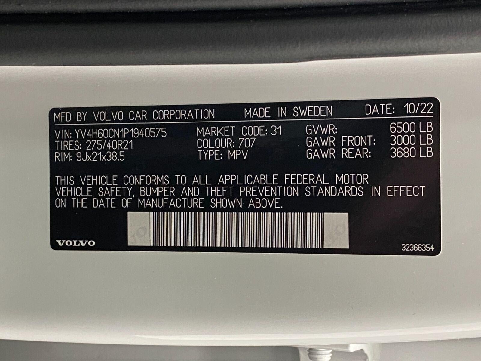2023 Volvo XC90 Recharge Plug-In Hybrid T8 eAWD PHEV Plus Bright Theme 7P