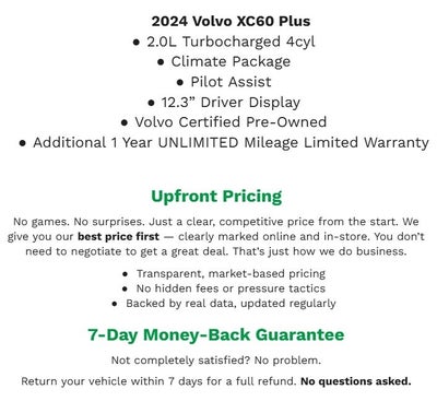 2024 Volvo XC60 B5 AWD Plus Dark Theme