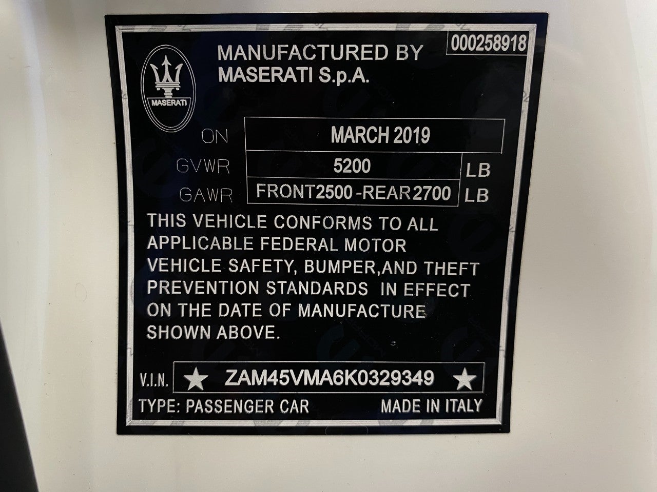 2019 Maserati GRANTURISMO CONVERTIBLE CONVERTIBLE