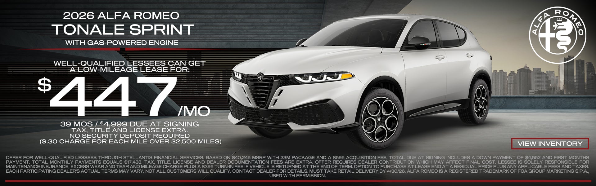2026 Alfa Romeo tonale Sprint